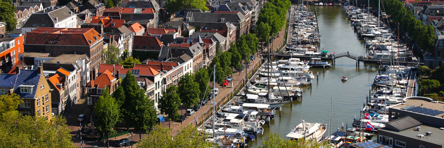 Aussicht auf den Hafen von Dordrecht