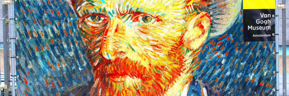 Selbstporträt vor dem Van Gogh Museum