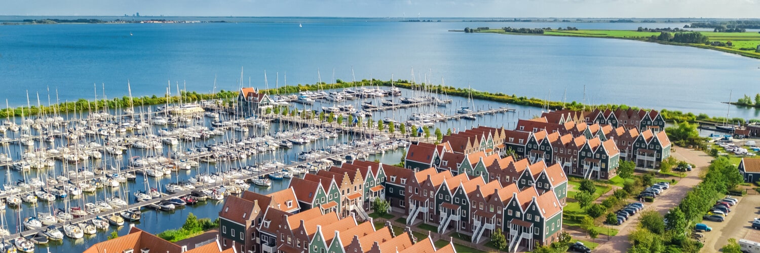 Volendam in Vogelperspektive