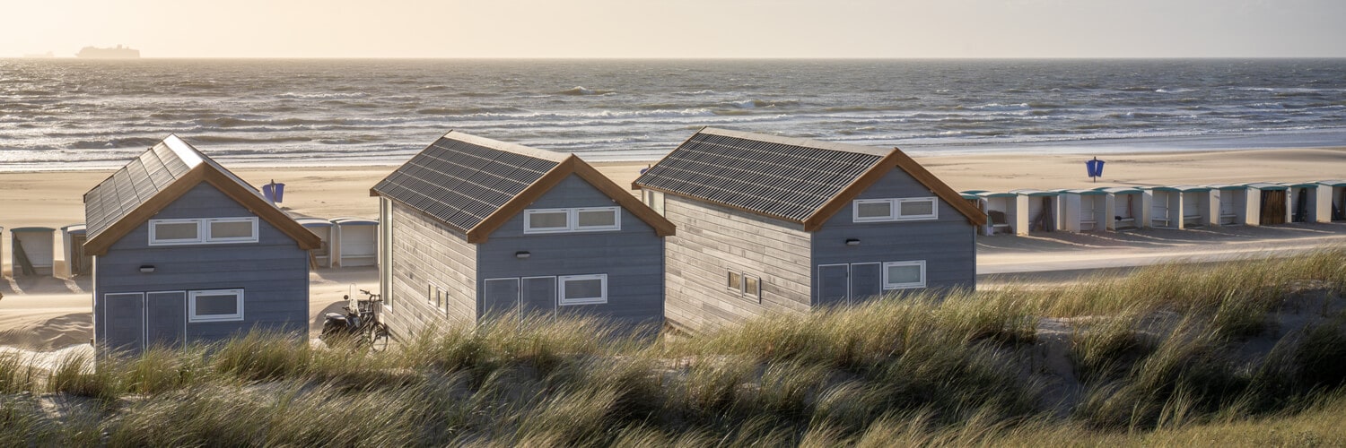 Strandhäuser in Holland