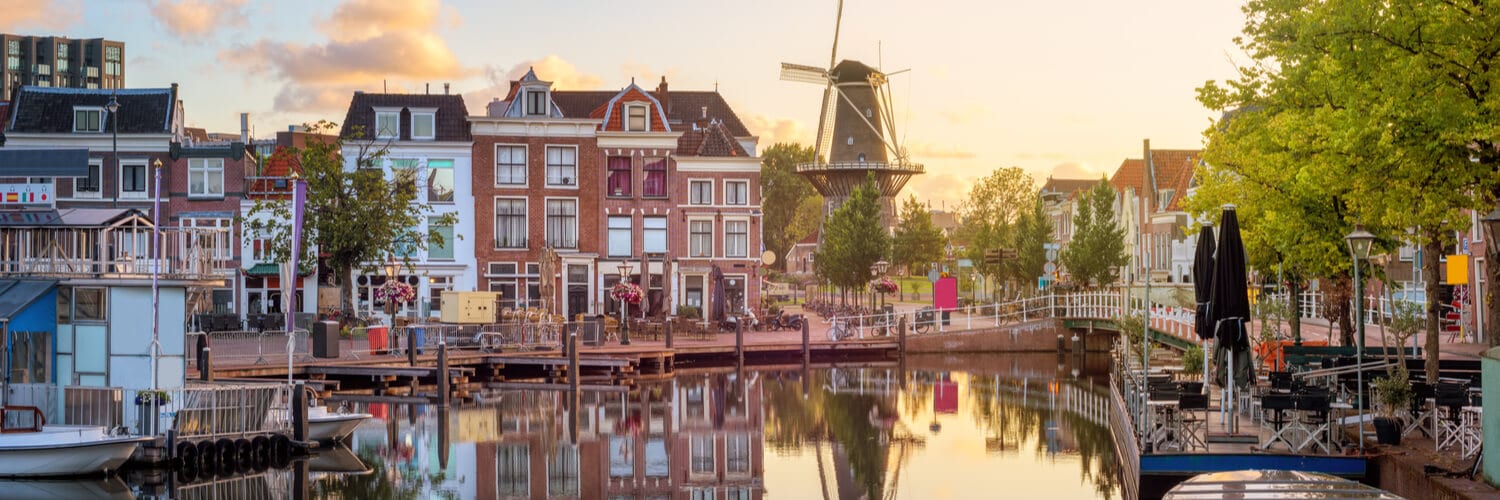 Schöne Stadt in Holland