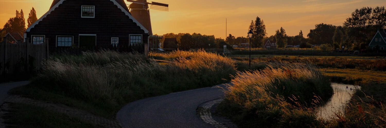 Zaandam beim Sonnenuntergang